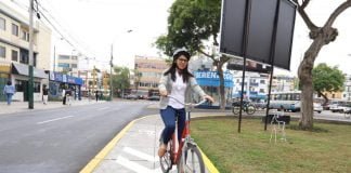 Ciclovía en Magdalena del Mar