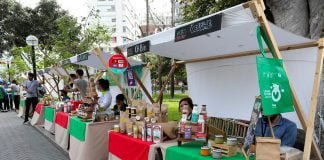 Eco Navidad en el parque Kennedy de Miraflores