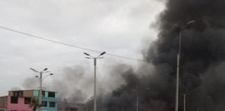 Deflagración en Villa El Salvador