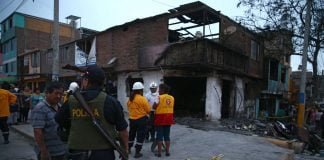 Explosión en Villa El Salvador / Foto: Andina