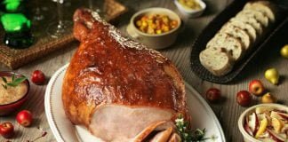 Carne de cerdo en salsa de naranja