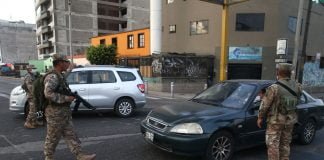 Fuerzas armadas resguardan calles de Lima / Foto: Andina