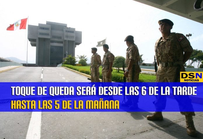 Toque de queda en Perú Toque de queda en Perú