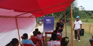 Comunidad nativa Diamante Azul en Loreto