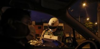 Control policial / Foto: Andina