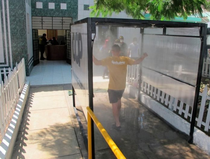 Coronavirus: túneles desinfectantes