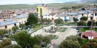 Plaza de Armas de Espinar, región Cusco