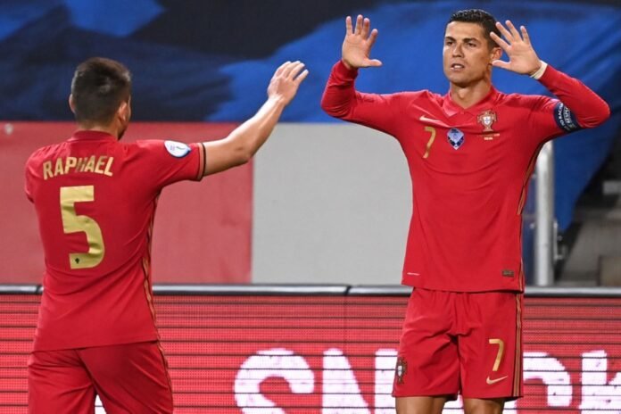Gol 100 de Cristiano Ronaldo con Portugal. Gol 100 de Cristiano Ronaldo con Portugal.