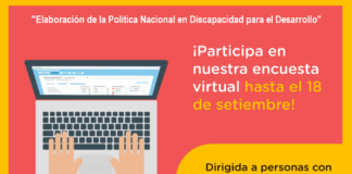 Elaboración de la Política Nacional en Discapacidad para el Desarrollo"