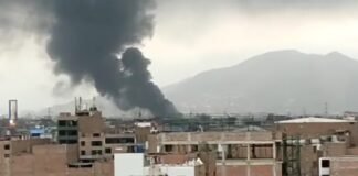 Incendio en El Agustino.