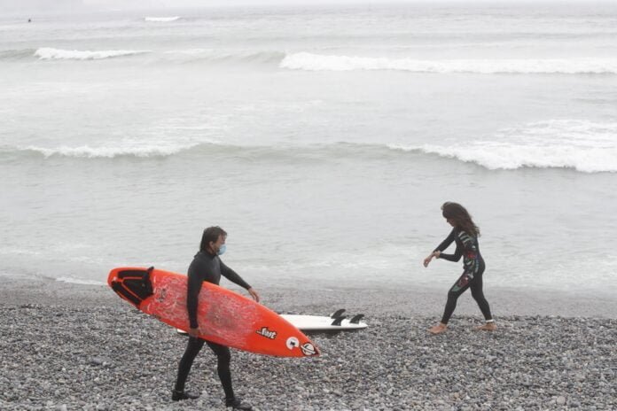 Cierre de playas en Lima. / Foto: Andina