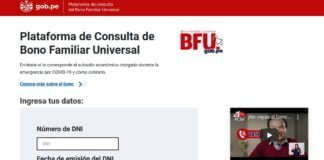 Plataforma del Bono Familiar Universal