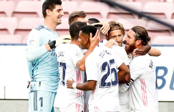 Victoria del Real Madrid sobre el Barcelona.