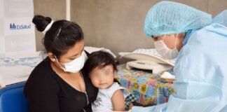 Vacunación contra la difteria en Perú / Foto: Andina