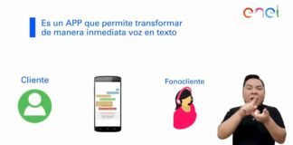 La aplicación “PEDIUS” permite convertir texto en voz y viceversa para facilitar la comunicación entre asesores de servicio y clientes.