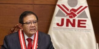 presidente del JNE, Jorge Luis Salas Arenas