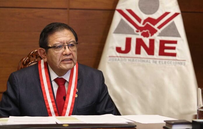 presidente del JNE, Jorge Luis Salas Arenas