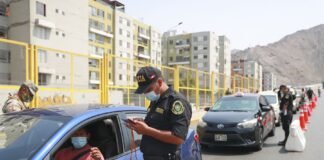 Operativo policial durante la nueva cuarentena