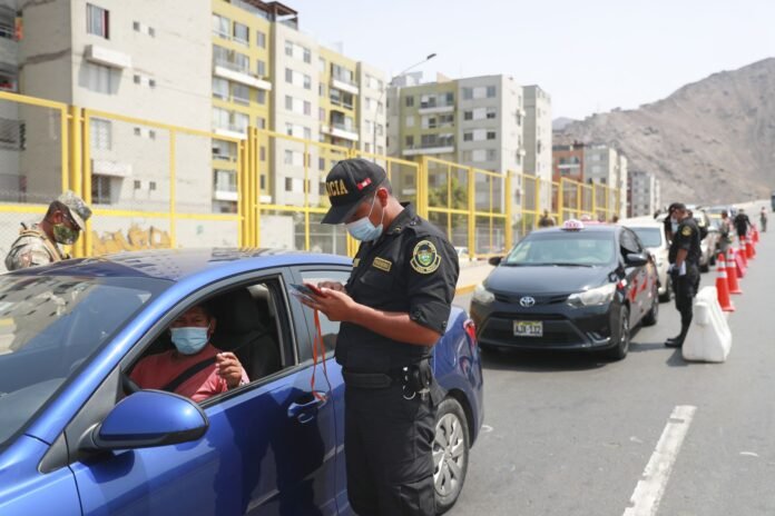 Operativo policial durante la nueva cuarentena