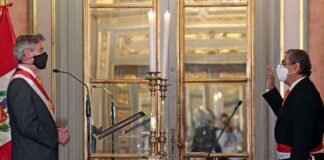 Juramentación de Óscar Ugarte