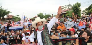 Pedro Castillo en campaña / Foto: Andina