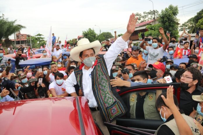 Pedro Castillo en campaña / Foto: Andina