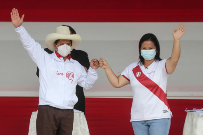 Pedro Castillo y Keiko Fujimori