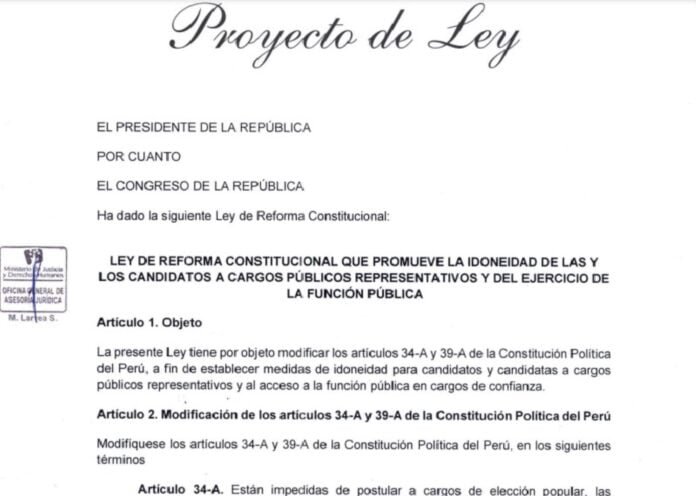 Proyectos de ley