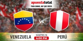 Apuestas para el Venezuela vs. Perú