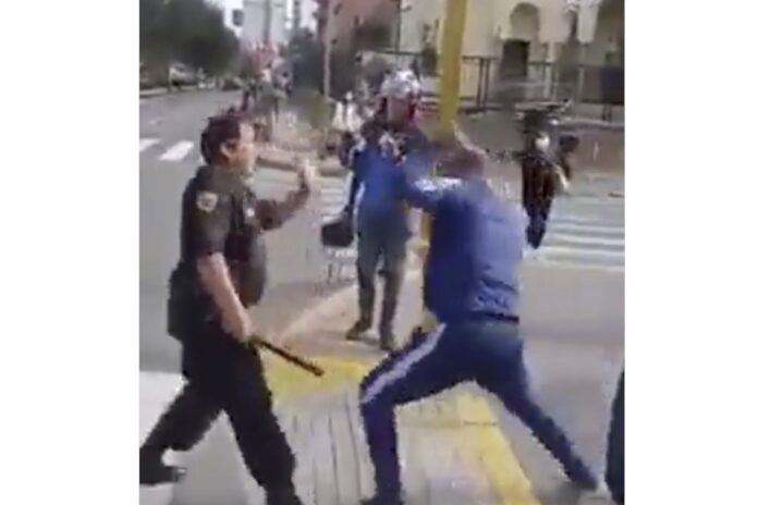 Extranjero agredió a policía en la embajada de Venezuela para evitar ser detenido