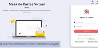 Mesa de partes virtual de JNE