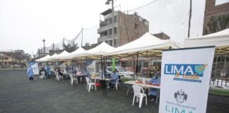 Campaña de salud de la Municipalidad de Lima.