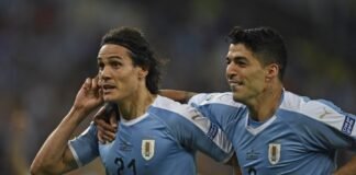 Edinson Cavani y Luis Suárez