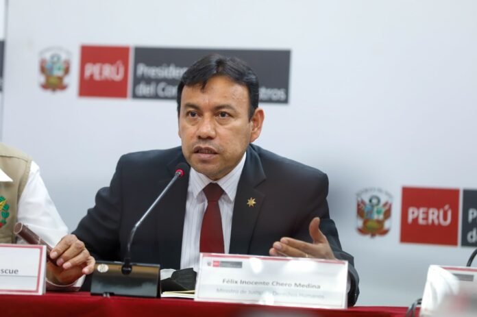 ministro de Justicia y Derechos, Félix Chero