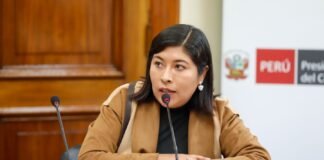 ministra de Trabajo y Promoción del Empleo, Betssy Chávez.