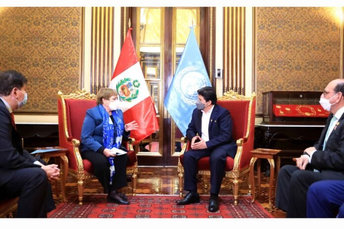 bachelet y pedro castillo