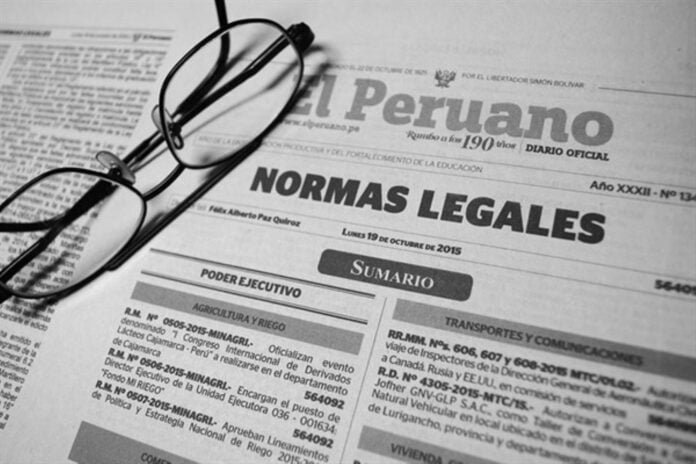 Normas legales el peruano