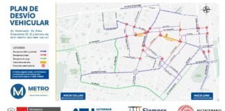 desvíos avenida venezuela