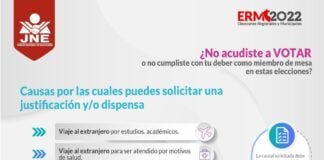 justificaciones electorales 2022