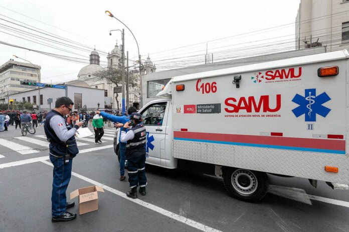 SAMU - Minsa primer auxilios señor de los milagros
