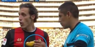 lanzan plátano a Kevin quevedo