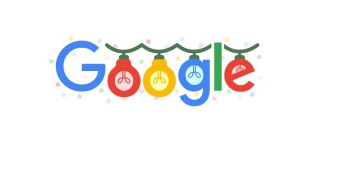 Christmas doodle google