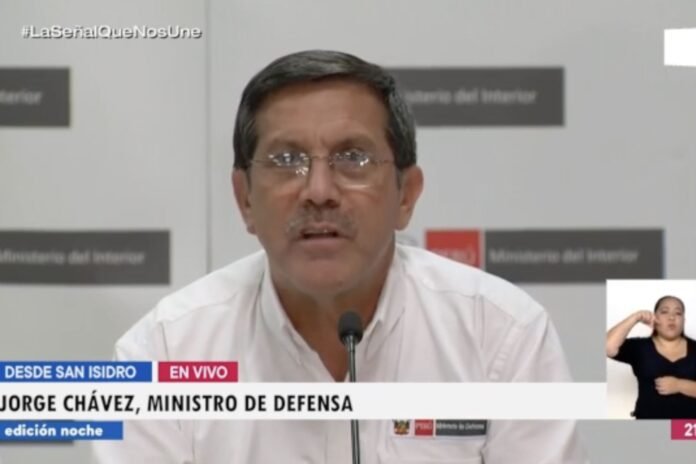 Jorge Chávez, ministro de Defensa