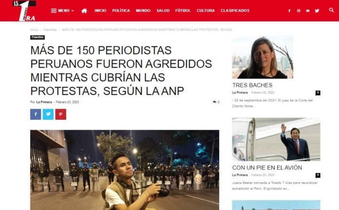 ataques a periodistas peruanos