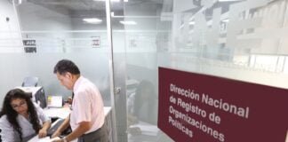 Incripción de partidos políticos JNE.