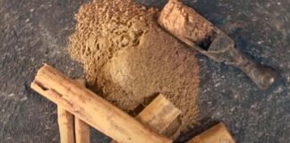 canela molida con plomo