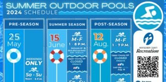 Horario Piscinas en Maryland