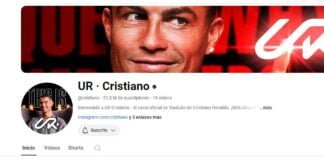 Cristiano Ronaldo 21 millones de suscriptores
