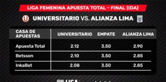 Final Femenina - apuestas Perú