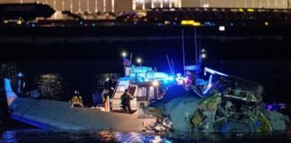 Accidente aéreo en Washington DC